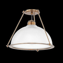 Glint Semi Flush, Patina Brass