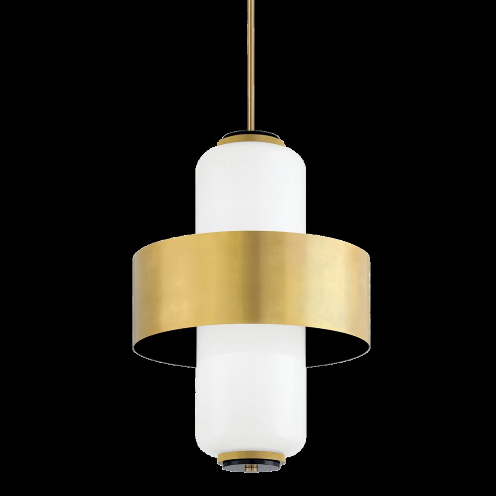 Melrose Pendant, Vintage Brass