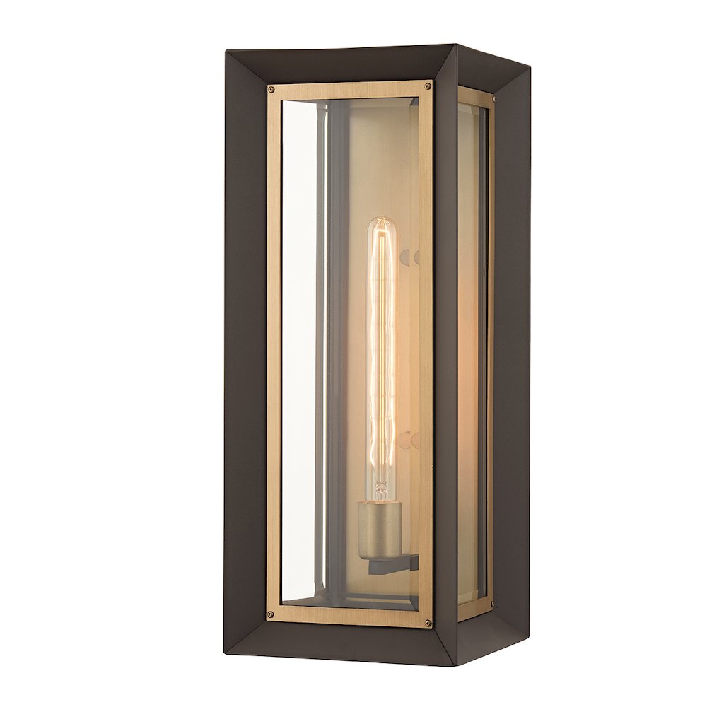 Lowry Exterior Wall Sconce, Textured Bronze