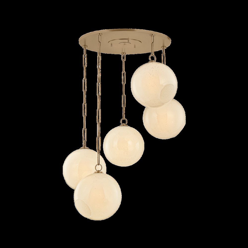 Bramble Chandelier, Patina Brass