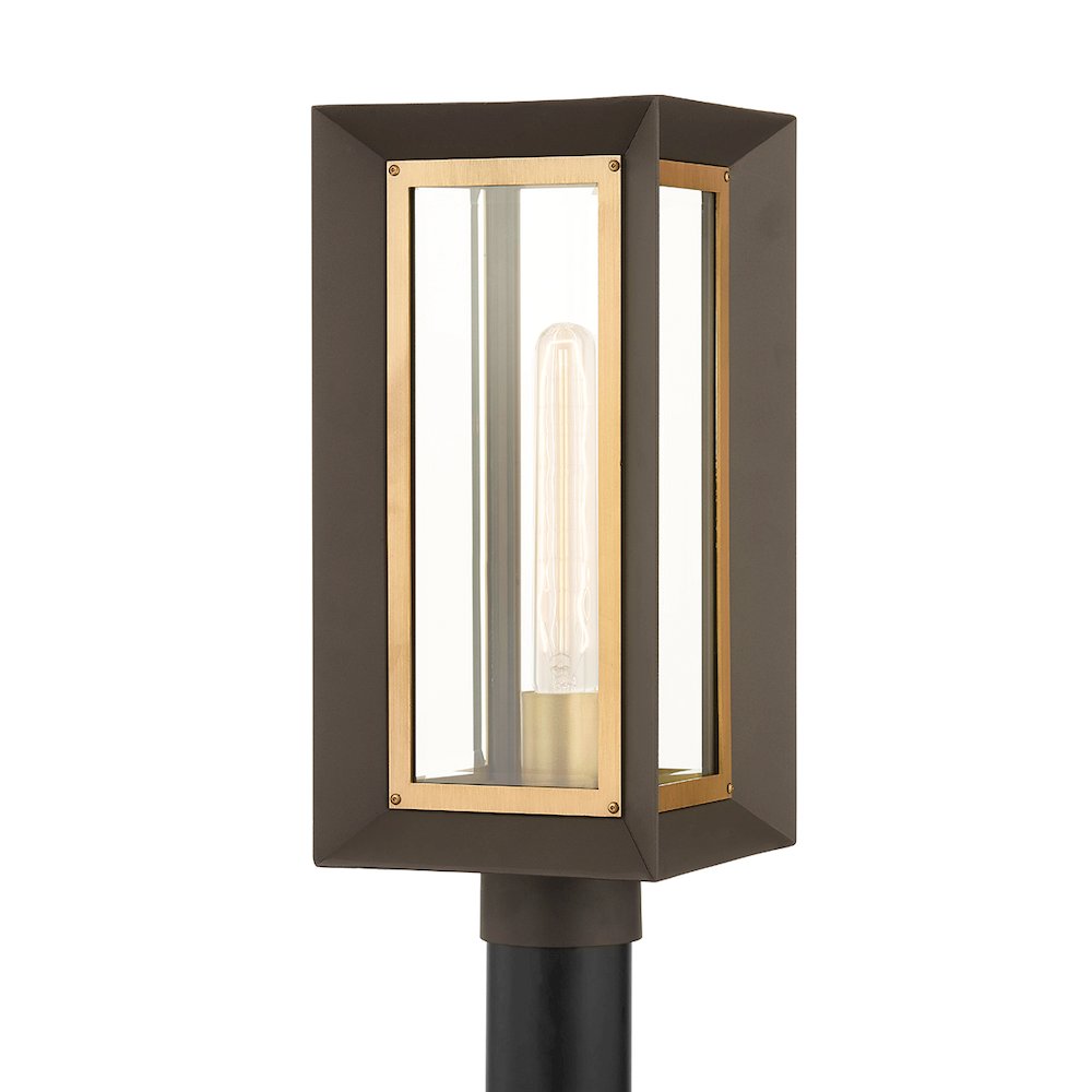 Lowry Exterior Post, Textured Bronze