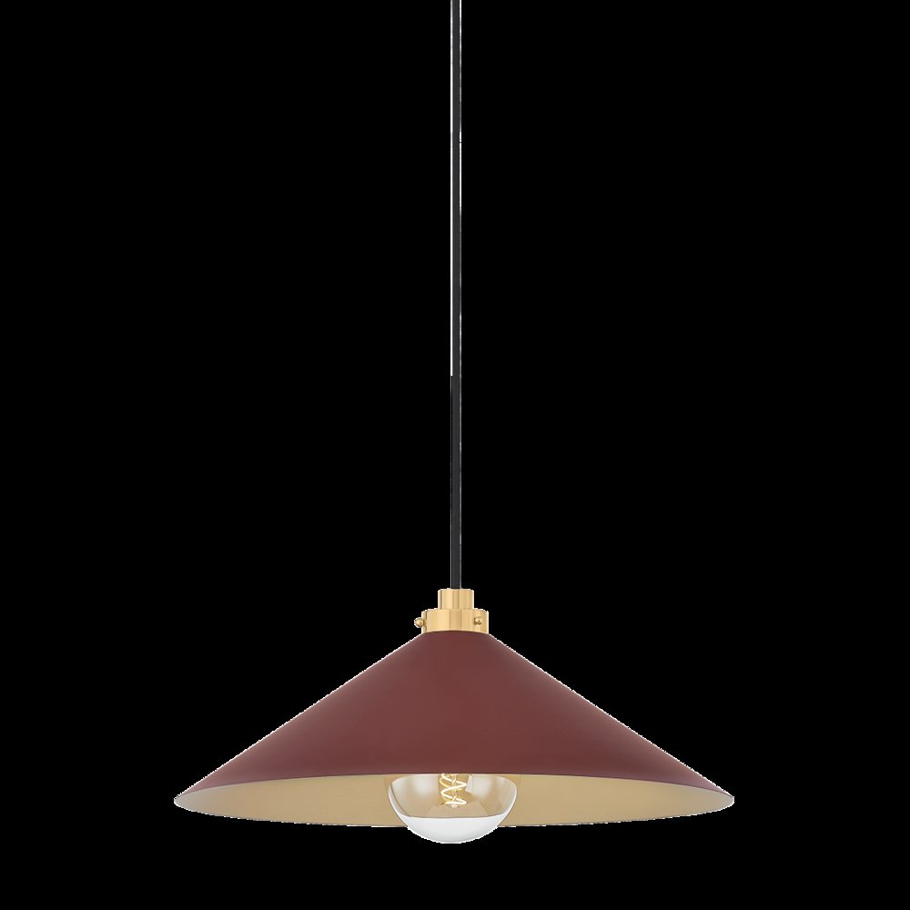 Clivedon Pendant, Aged Brass