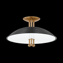 Larkin Semi Flush, Patina Brass