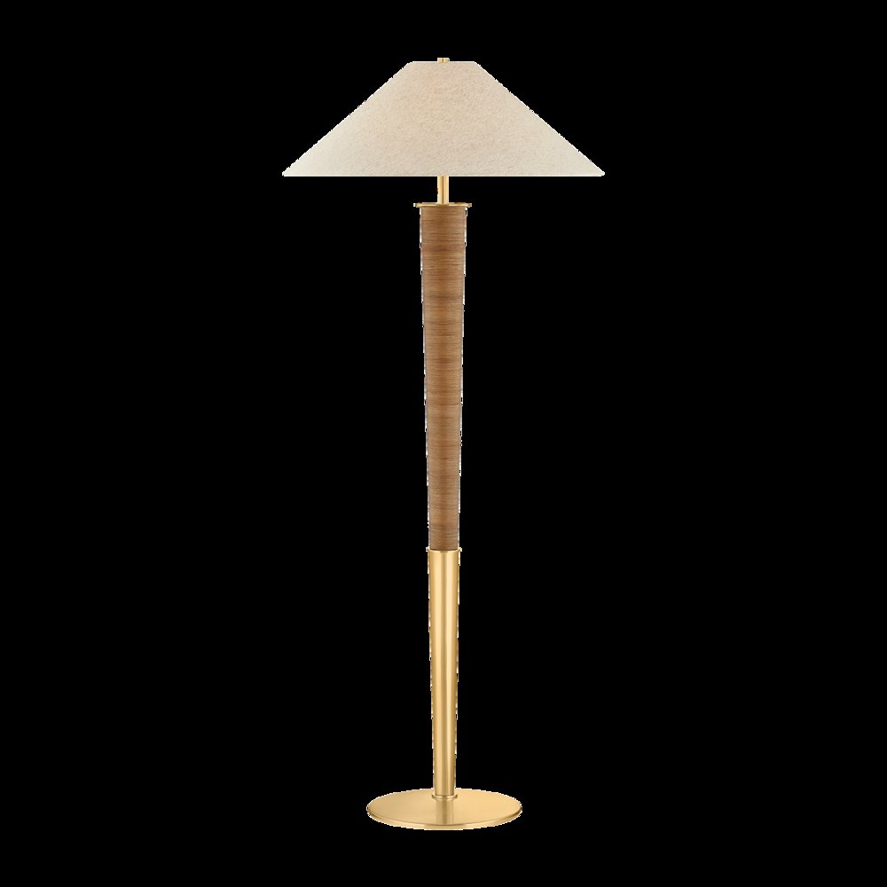 Bohicket Floor Lamp, Aged Brass