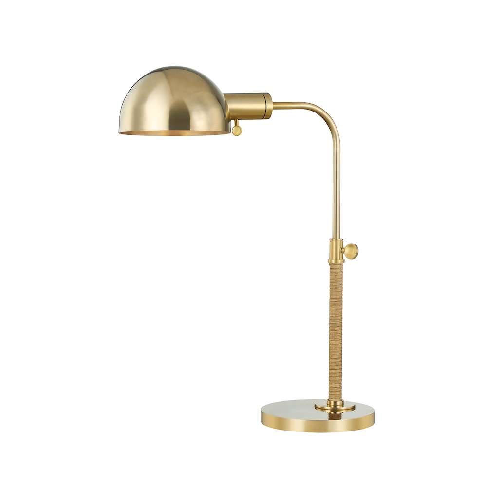 Devon Table Lamp, Aged Brass