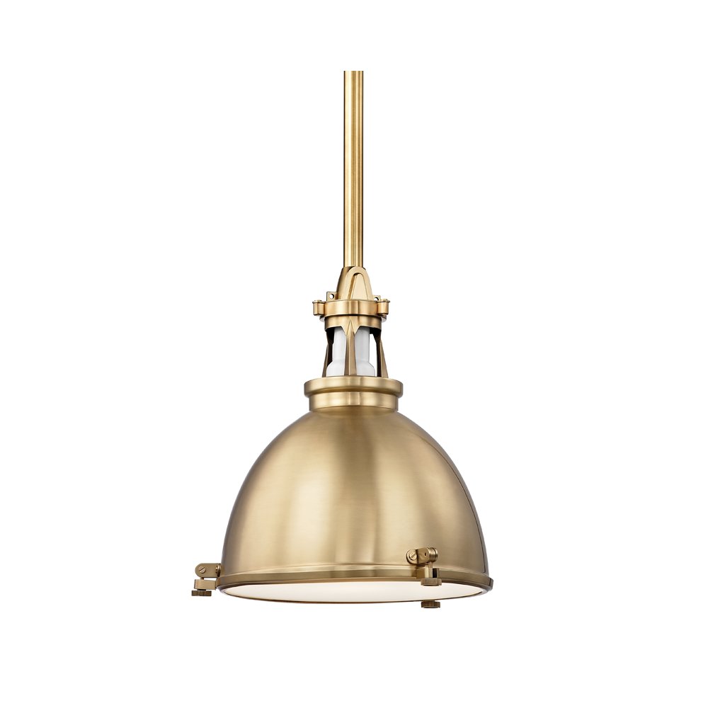 Massena Pendant, Aged Brass