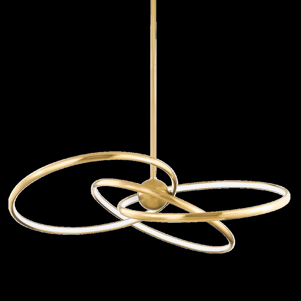 Alula Chandelier, Vintage Brass