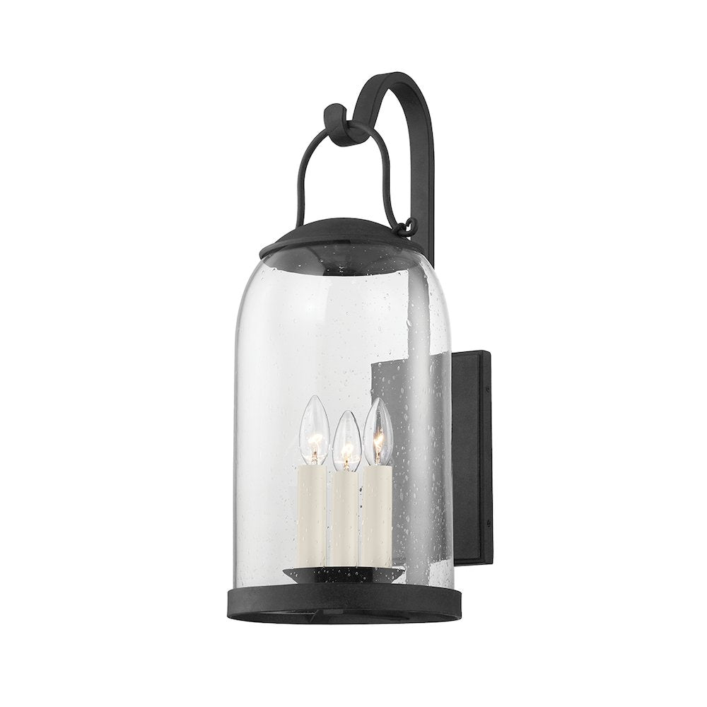 Napa County Exterior Wall Sconce, French Iron