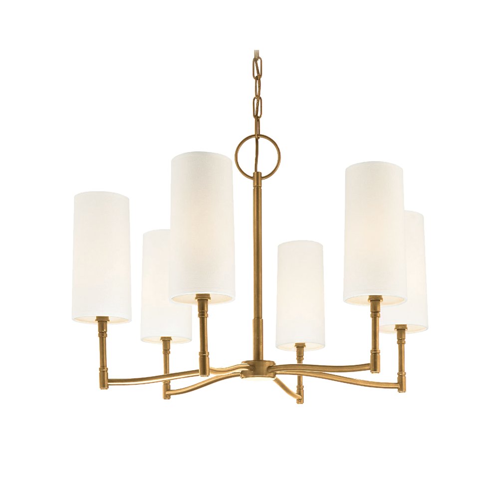 Dillon Chandelier, Aged Brass