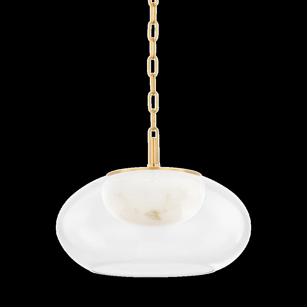 Moore Pendant, Aged Brass