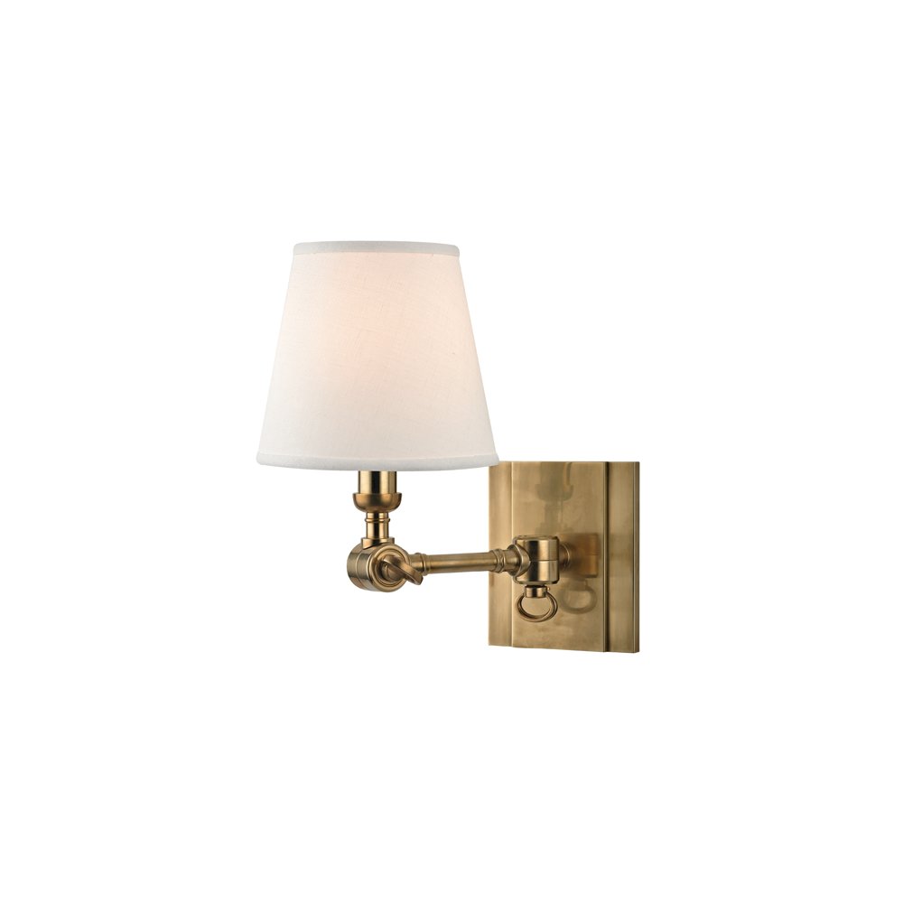 Hillsdale Wall Sconce, Aged Brass