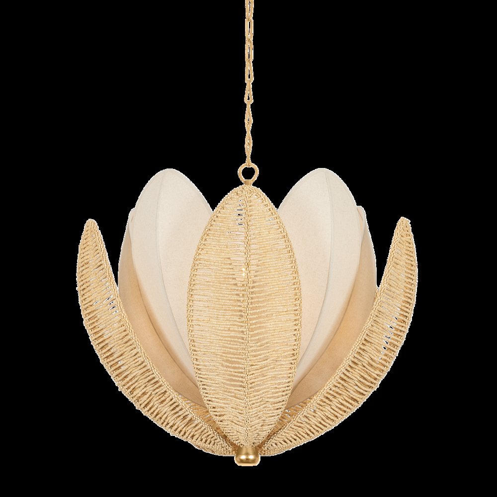Costa Brava Chandelier, Vintage Gold Leaf