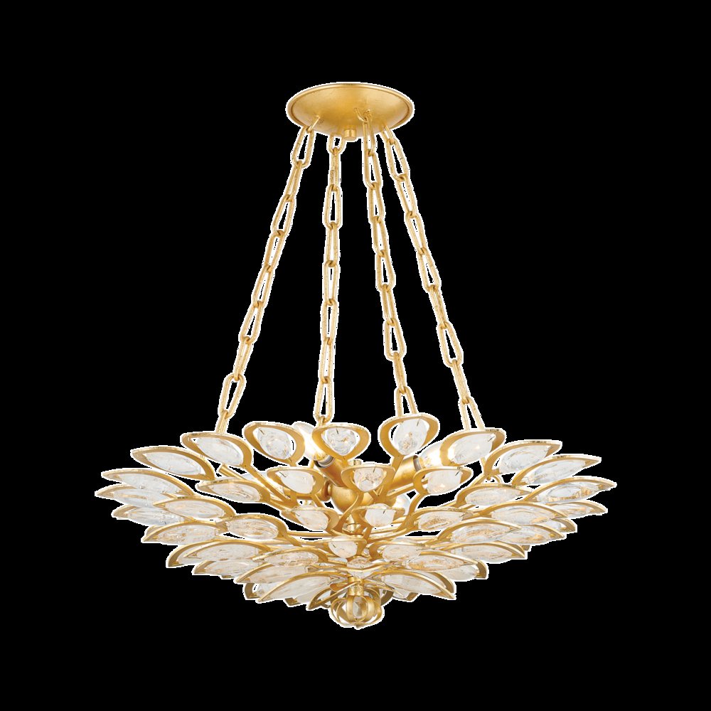 Vittoria Chandelier, Gold Leaf