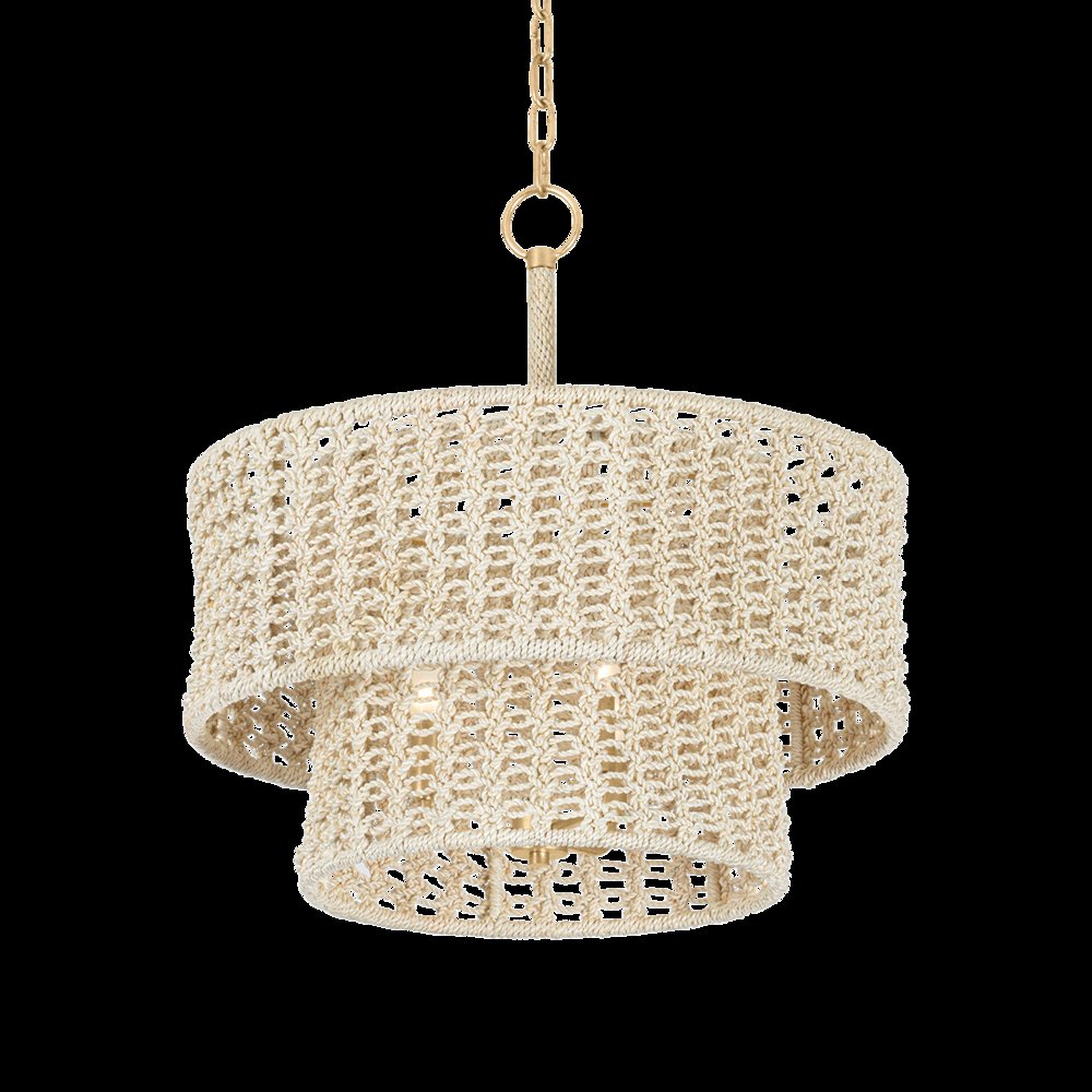 Yorkhill Pendant, Vintage Gold Leaf