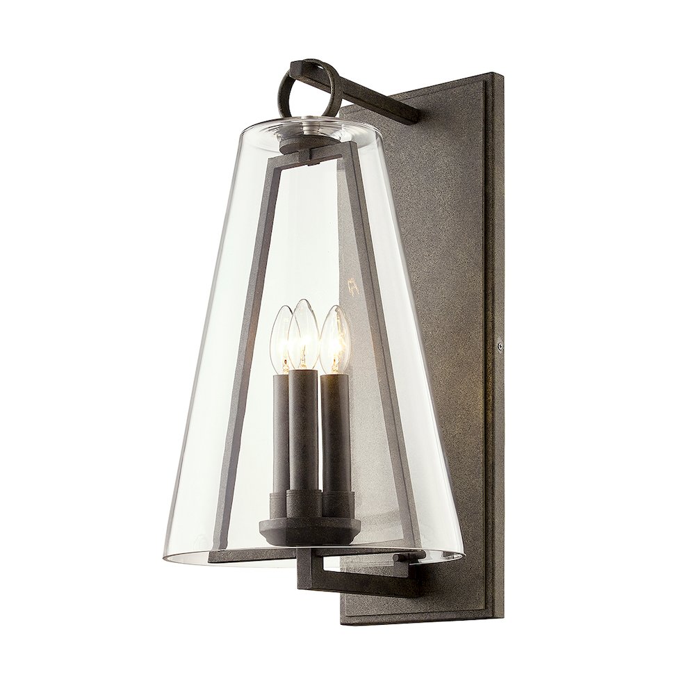Adamson Exterior Wall Sconce, French Iron