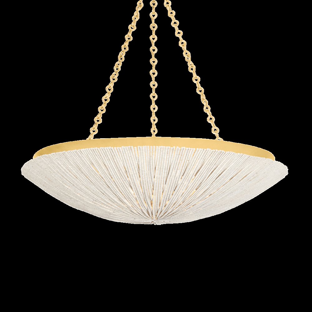 Summerside Pendant, Vintage Gold Leaf