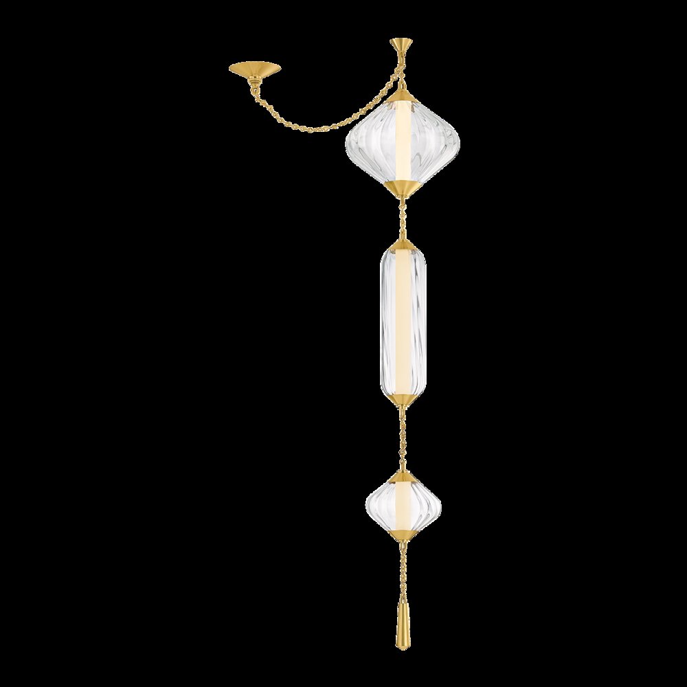 Fiorello Pendant, Vintage Polished Brass