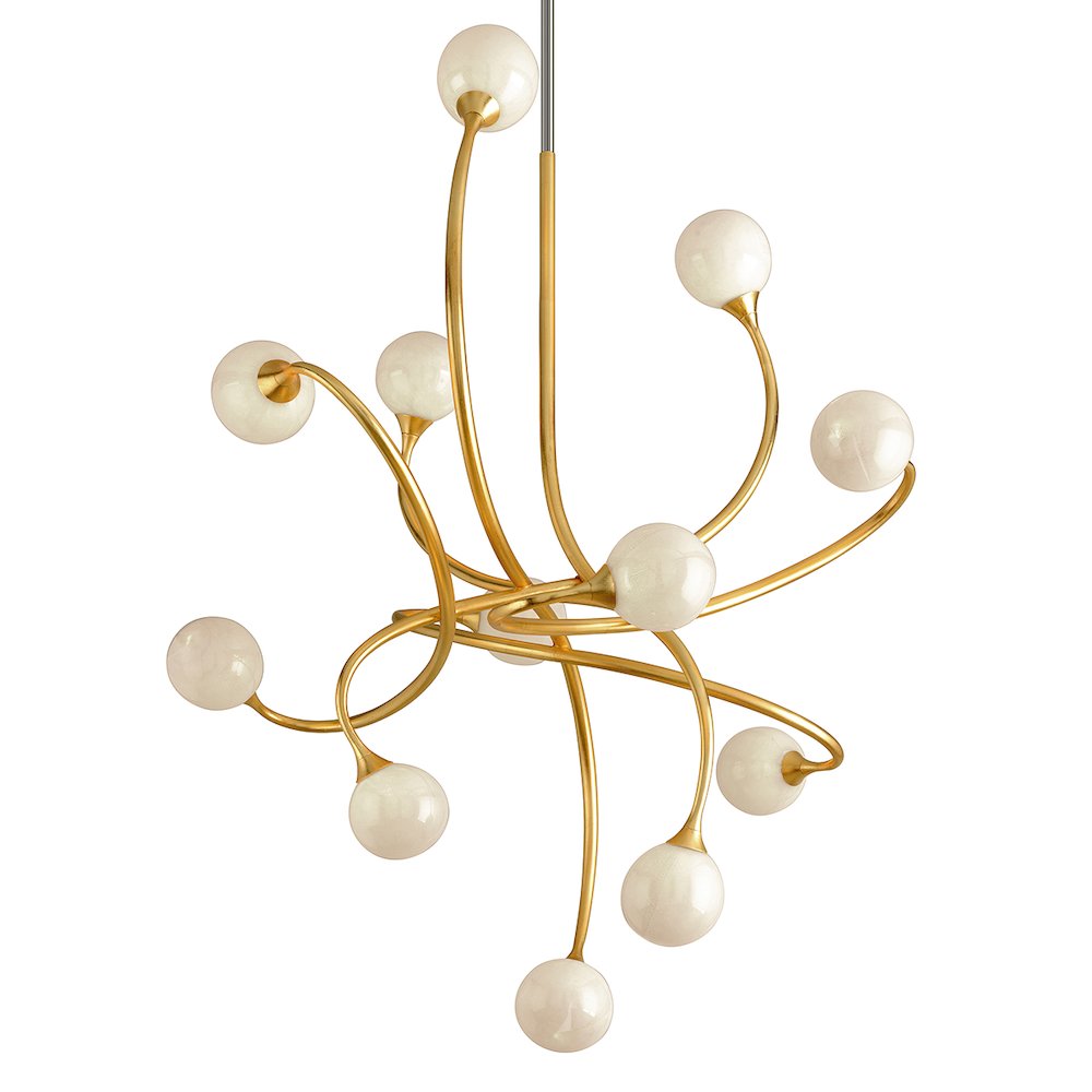 Signature Chandelier, Gold Leaf