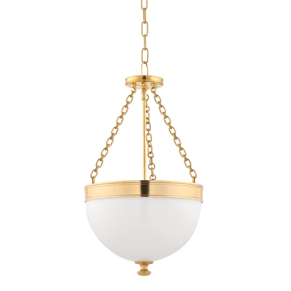 Barrington Pendant, Aged Brass