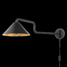 Brianna Plug-In Sconce, Gold Leaf