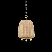 Elena Pendant, Aged Brass