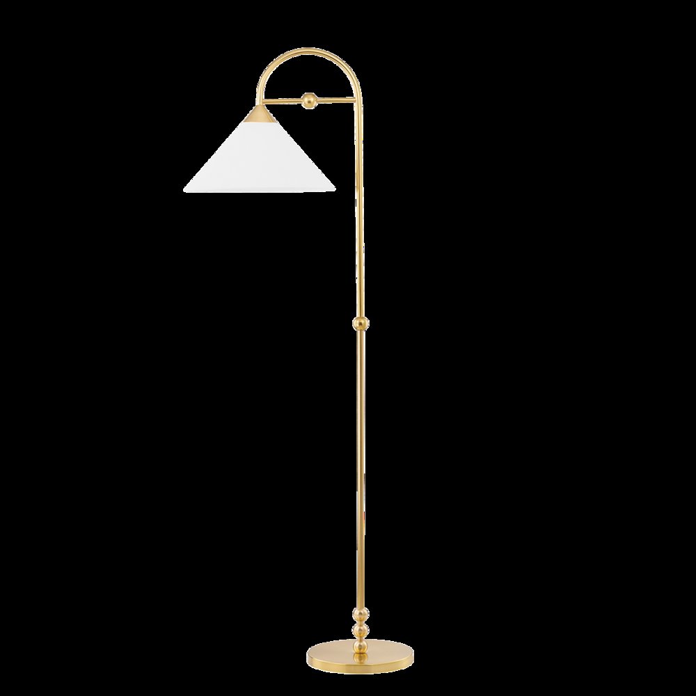 Sang Floor Lamp, Aged Brass