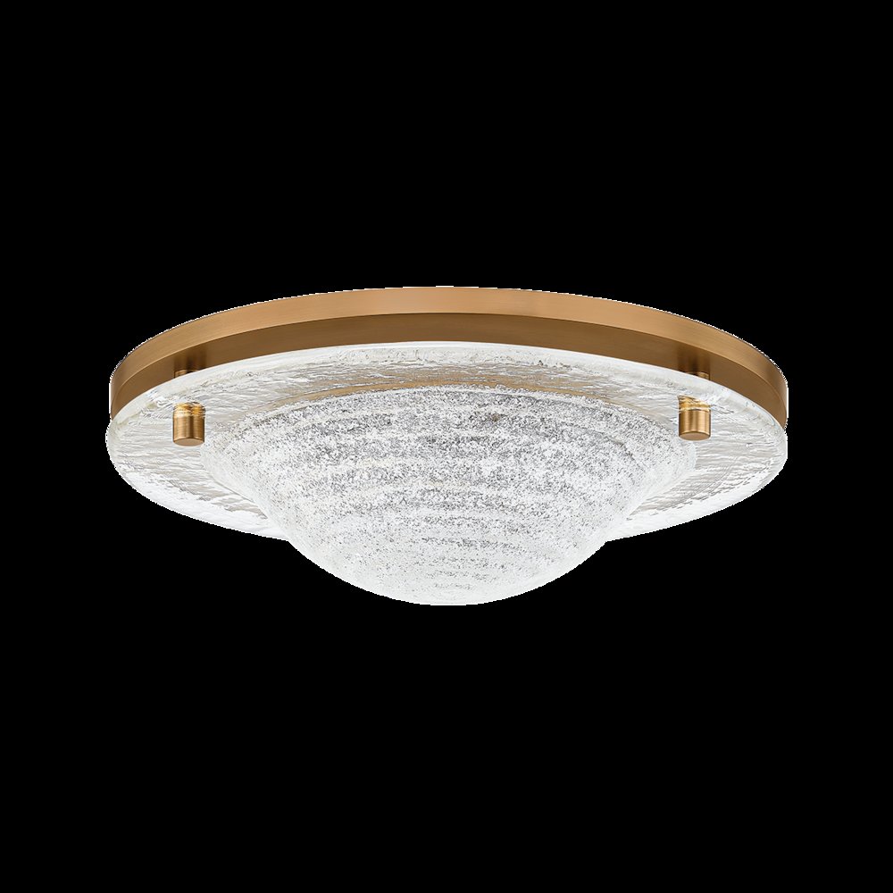 Halston Flush Mount, Patina Brass