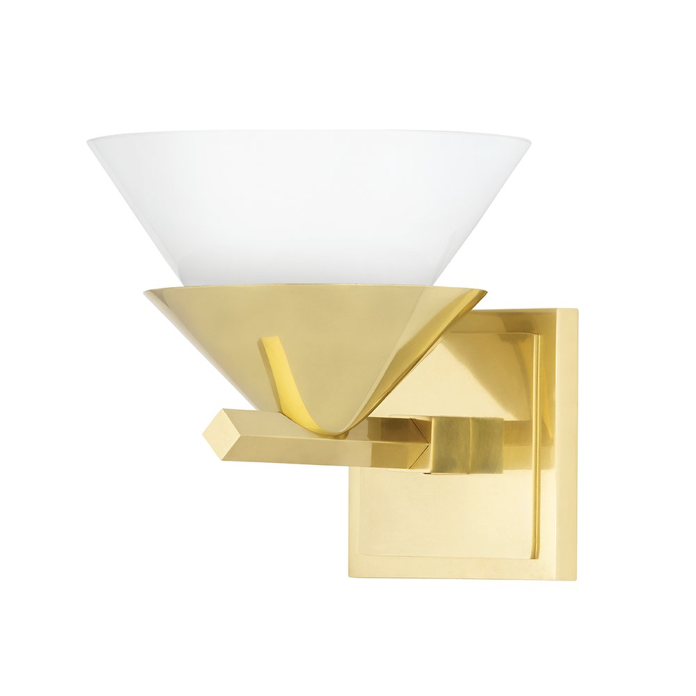 Stillwell Wall Sconce, Aged Brass