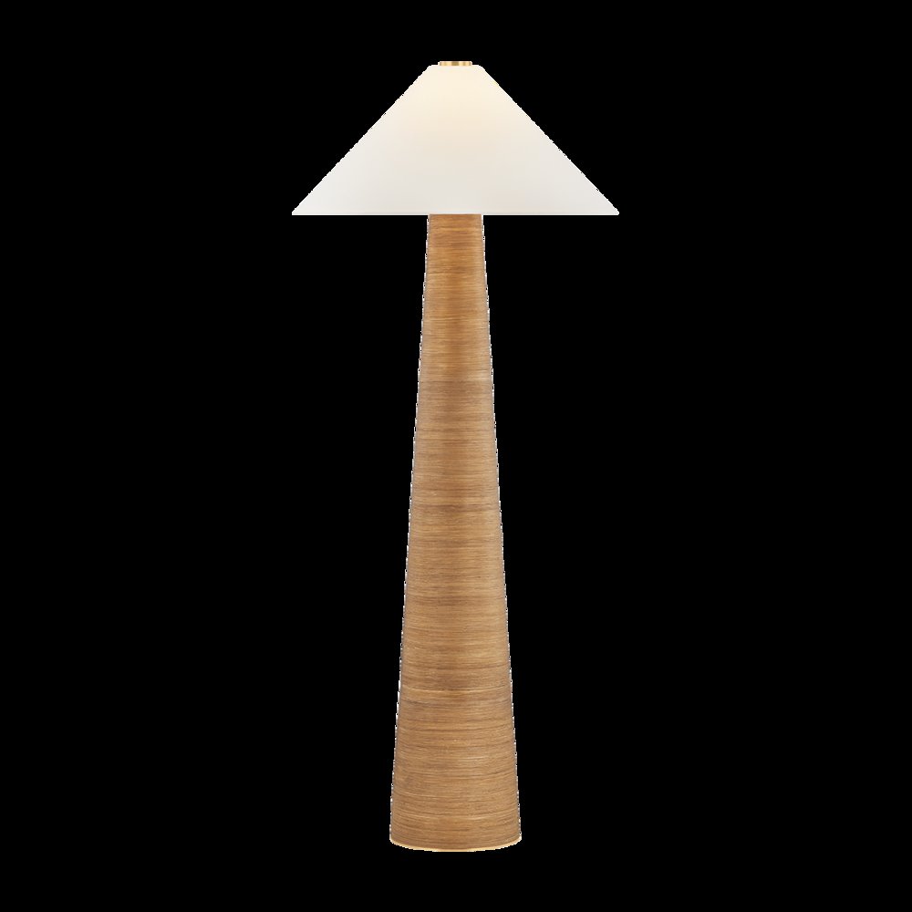 Haviland Floor Lamp, Aged Brass