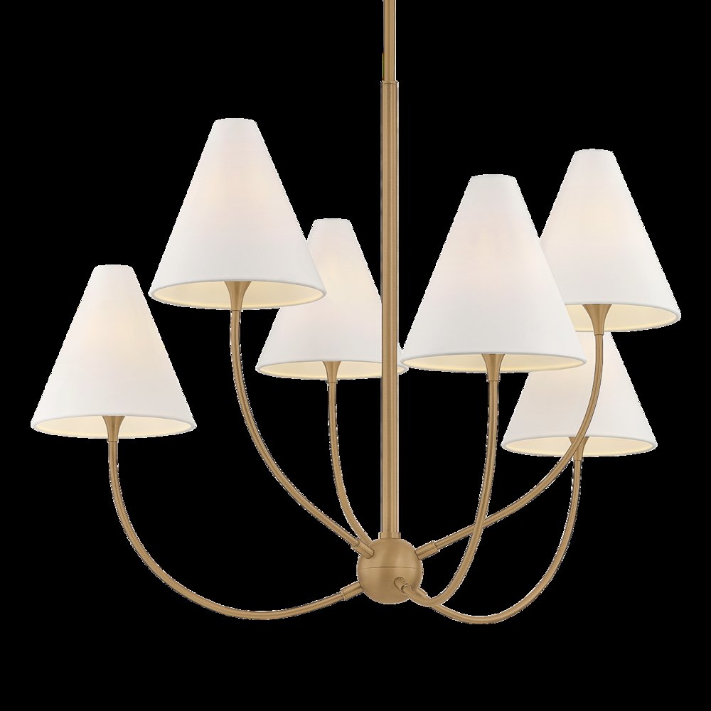 Evermore Chandelier, Patina Brass