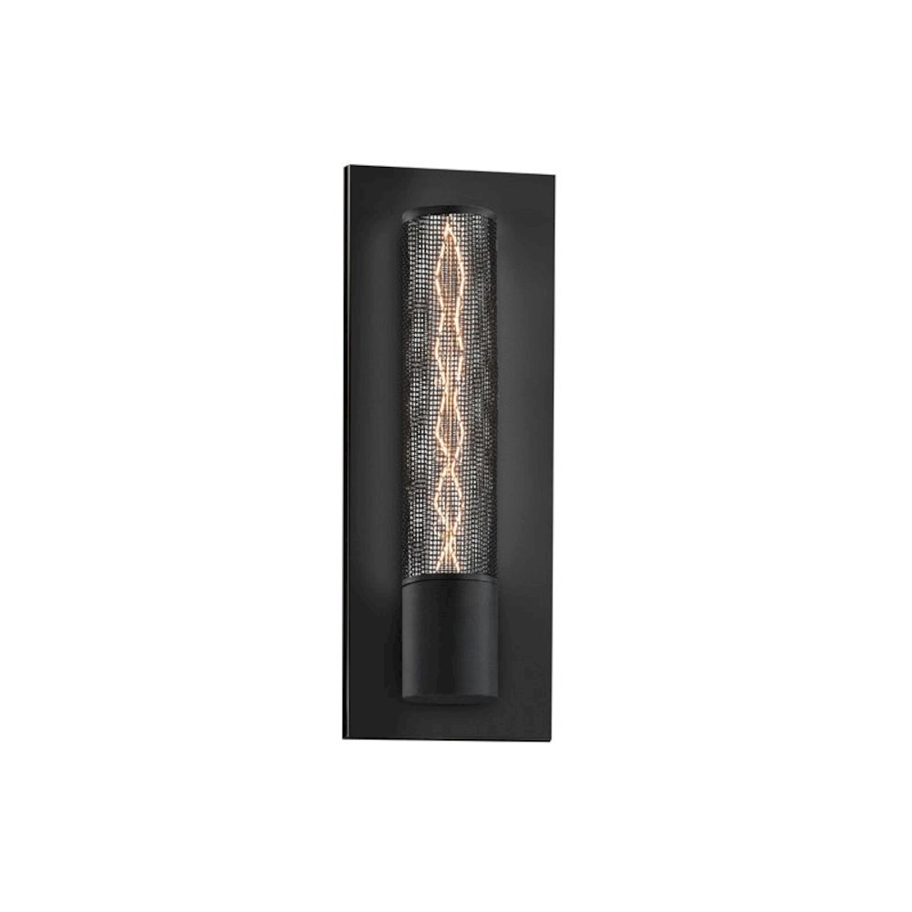 Urban Edge Wall Sconce, Texture Black