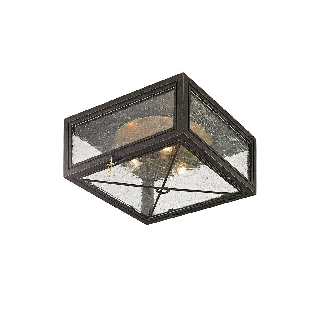 Randolph Exterior Flush Mount, Vintage Bronze