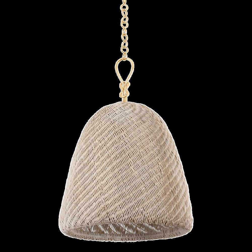 Reina Pendant, Gold Leaf