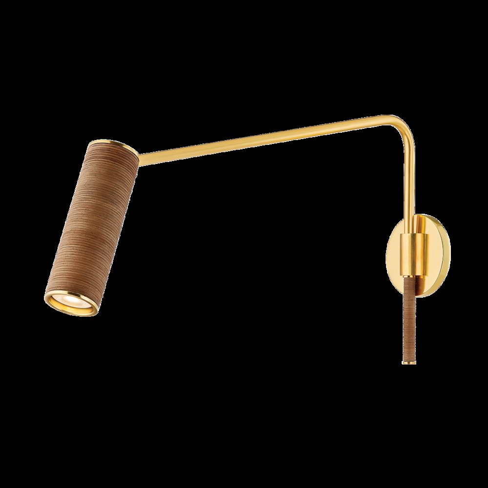 Narragansett Wall Sconce, Aged Brass