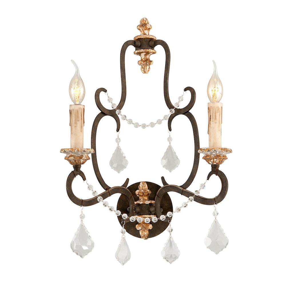 Bordeaux Wall Sconce, Parisian Bronze