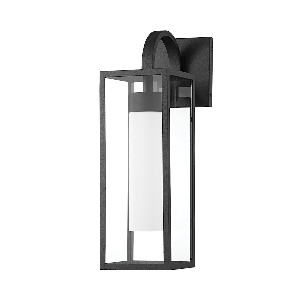 Pax Exterior Wall Sconce, Texture Black
