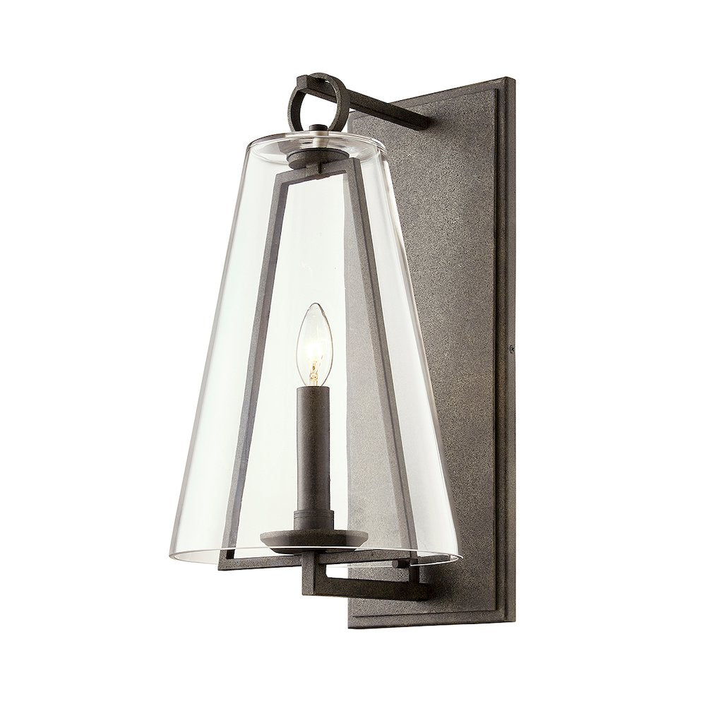 Adamson Exterior Wall Sconce, French Iron