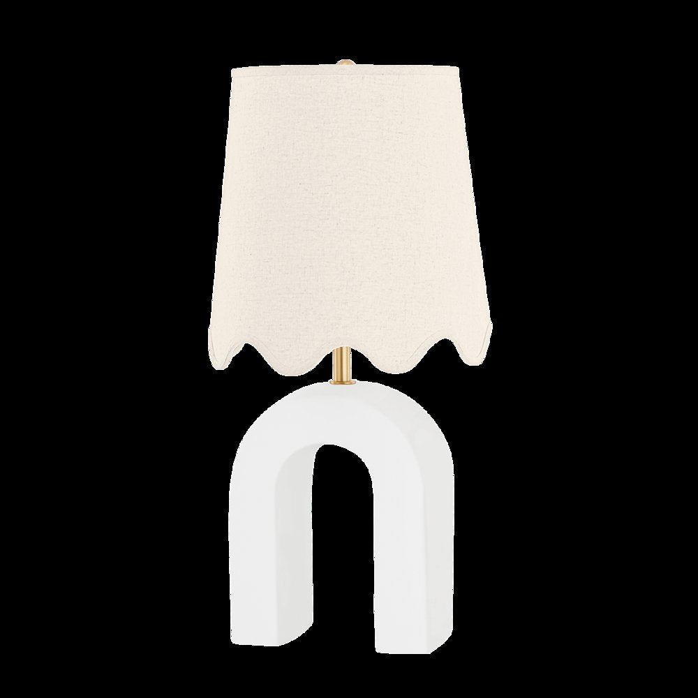 Roshani Table Lamp, Aged Brass