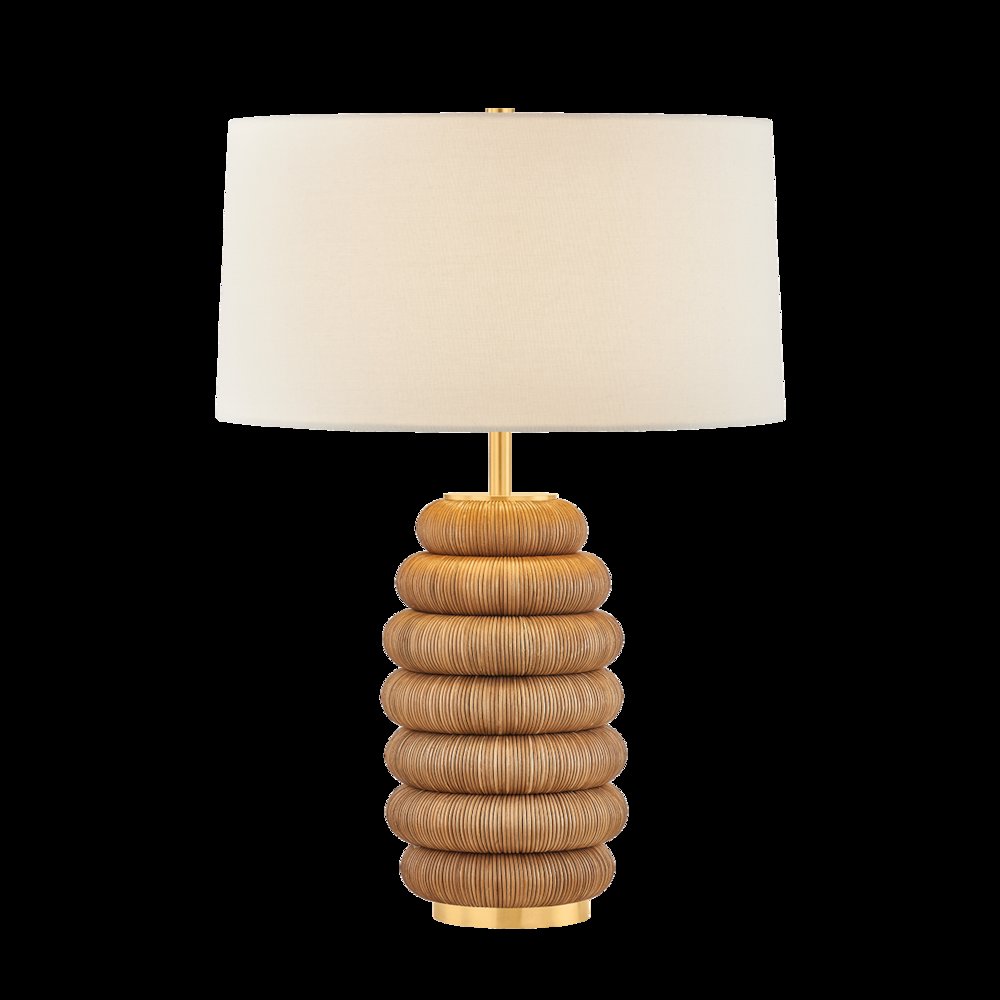 Winbrook Table Lamp, Aged Brass
