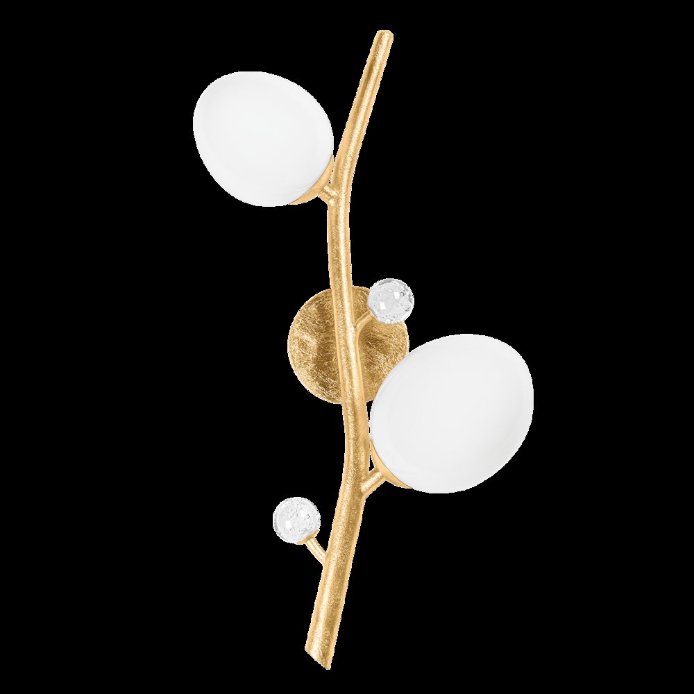 Mirielle Wall Sconce, Vintage Gold Leaf