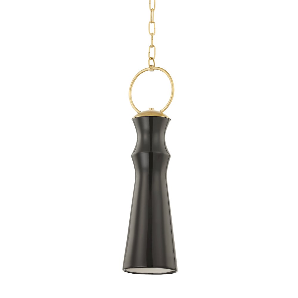Borden Pendant, Aged Brass
