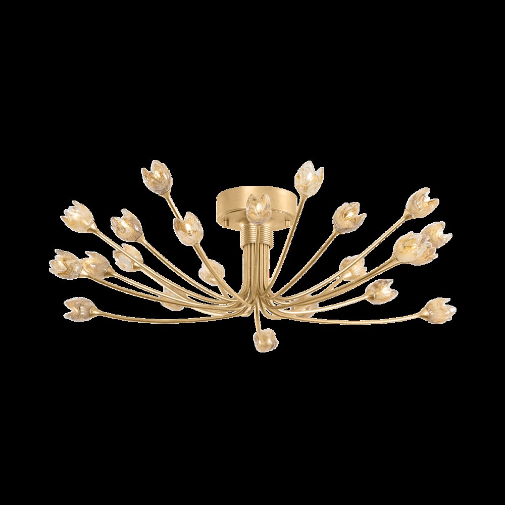 Falkirk Semi Flush, Vintage Gold Leaf