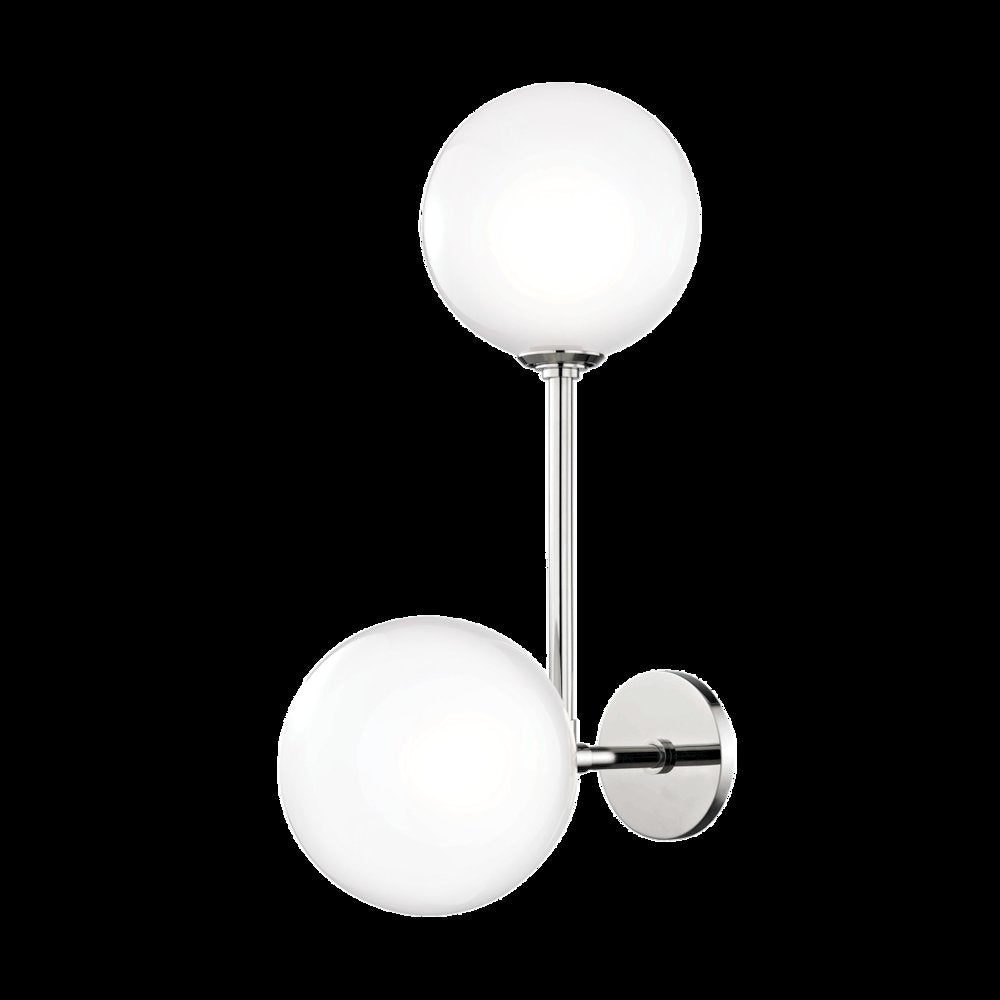 Ashleigh Wall Sconce, Polished Nickel