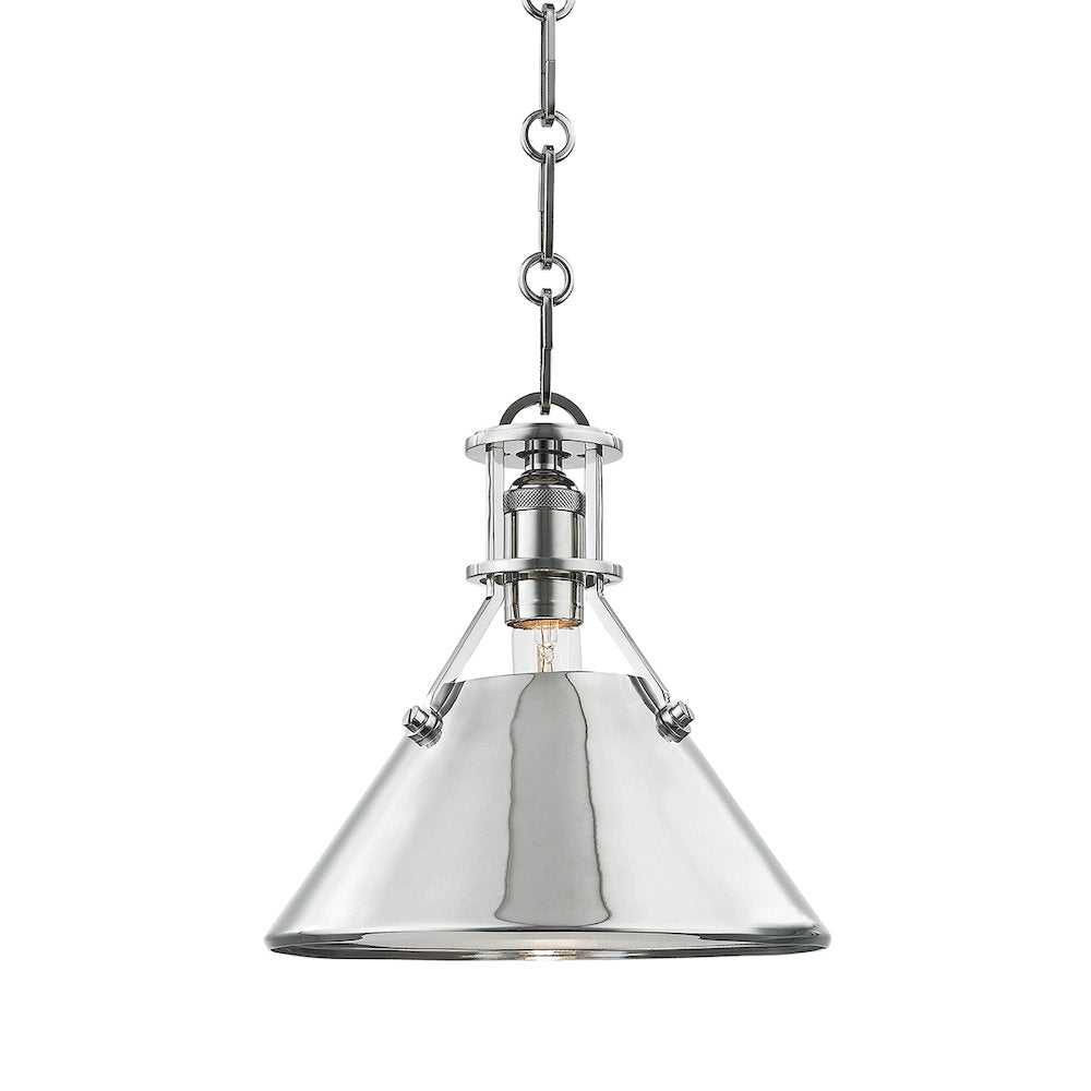 Metal No. 2 Pendant, Polished Nickel