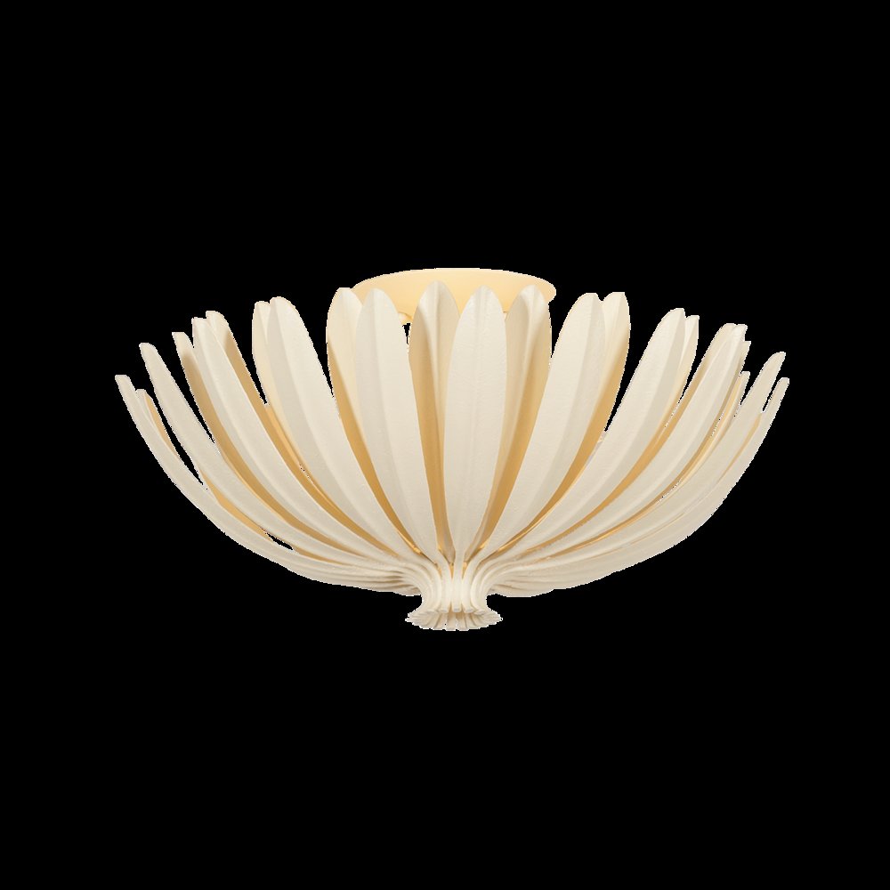 Whitfield Semi Flush, Cream Plaster