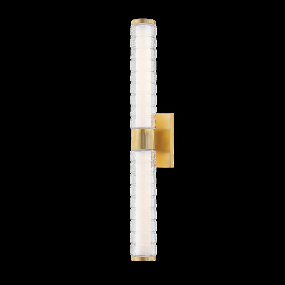 Castor Bath Sconce, Aged Brass