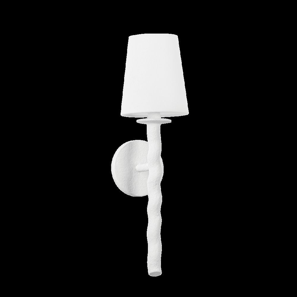 Alvaro Wall Sconce, Gesso White