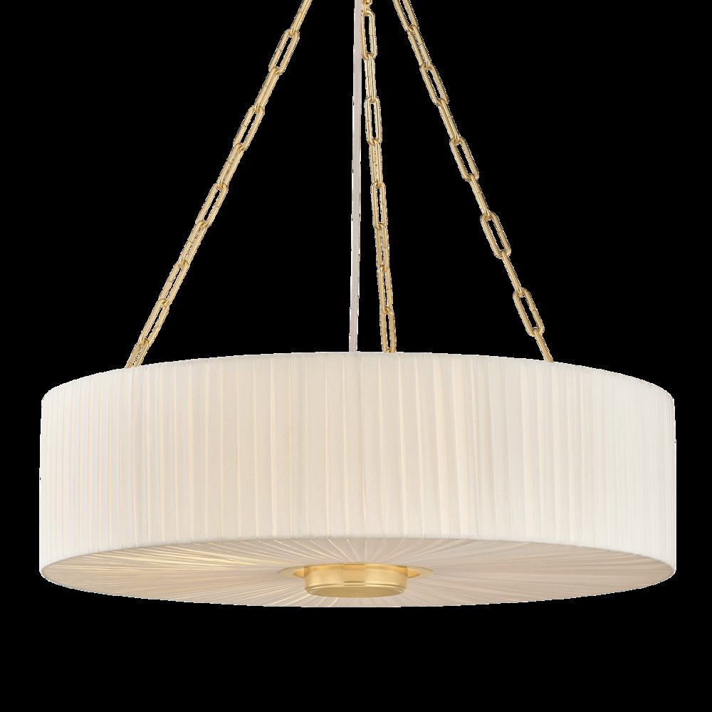 Camby Chandelier, Aged Brass