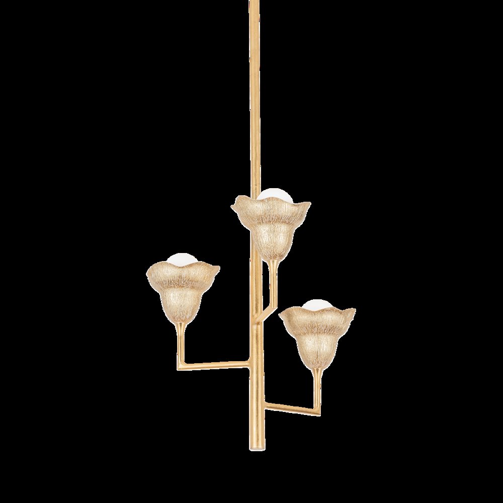 Alora Pendant, Vintage Gold Leaf