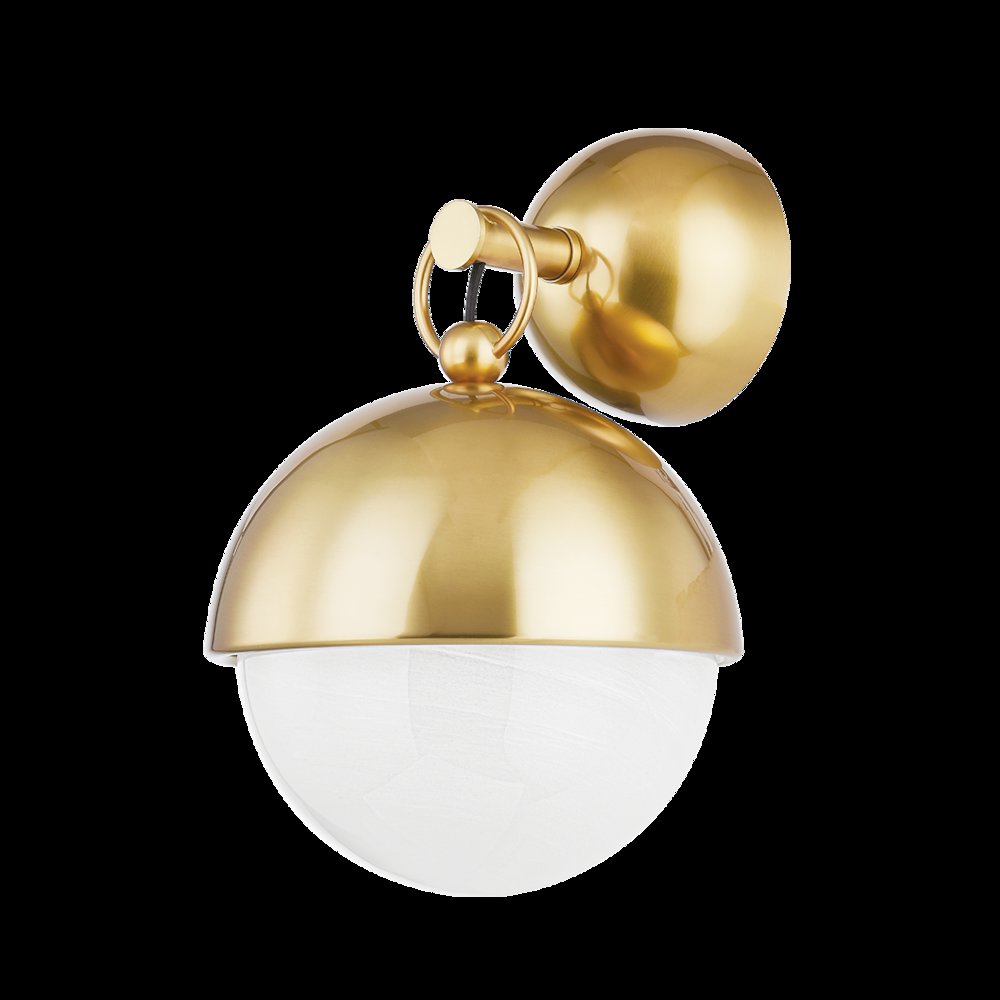 Althea Wall Sconce, Vintage Polished Brass